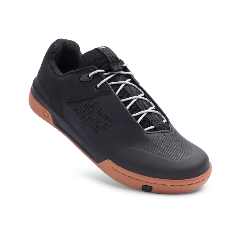 Stamp Lace Flat Shoe – Black & Gum 1