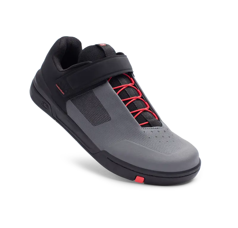 Stamp Speed Lace Flat Shoe – Grey & Red 1
