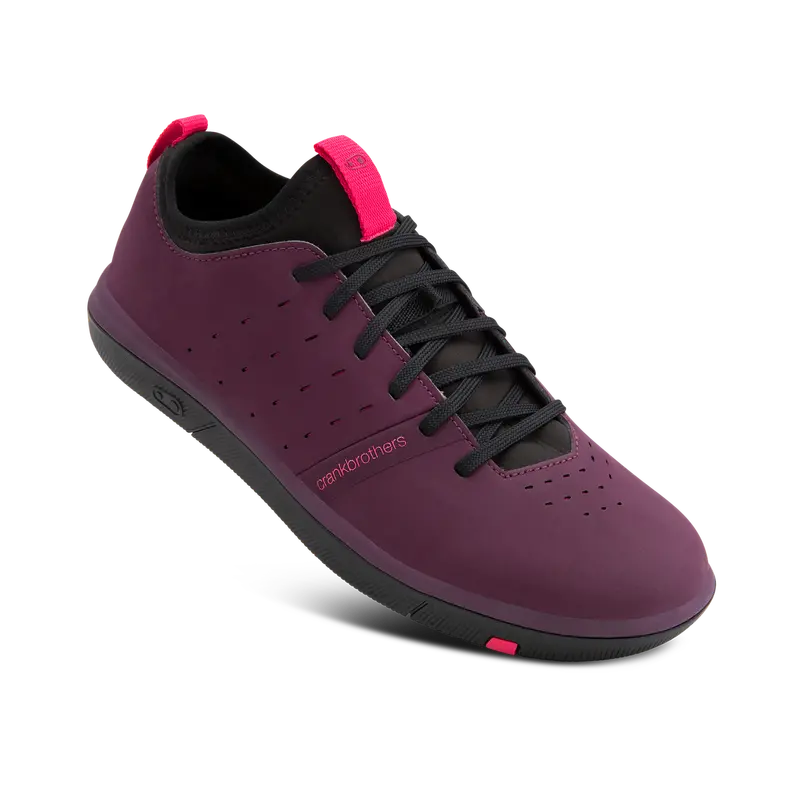 Stamp Street Fabio Flat Shoes – Purple/Black 1