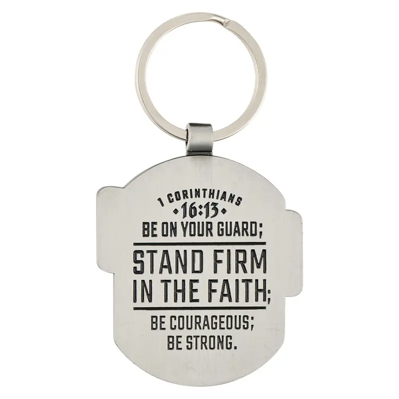 'Stand Firm In Faith' Metal Keychain For Daily Encouragement 2