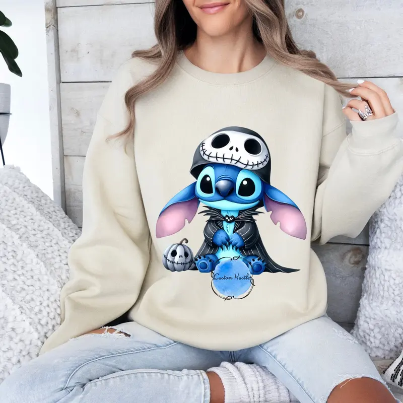 Stitch X Jack Halloween Crewneck Top 1
