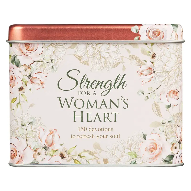 Strength For A Woman’S Heart: Inspirational Encouragement Cards In Collectible Tin 1