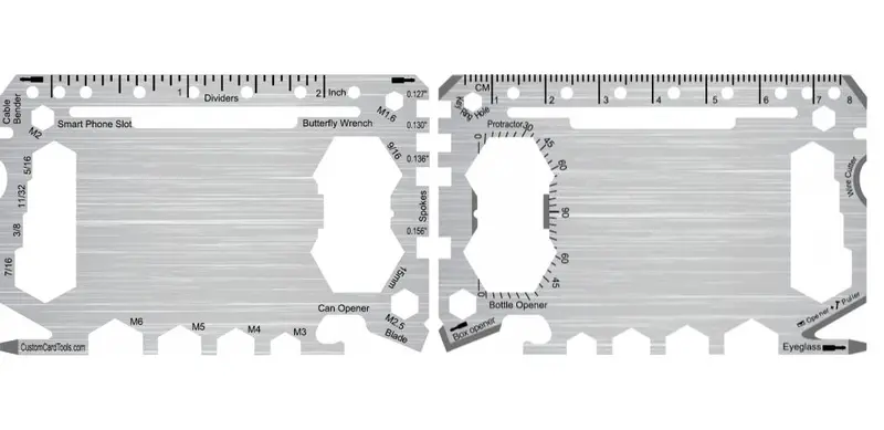 Tailored Business Card Multi-Tool – Stainless Steel (Model 1) 1