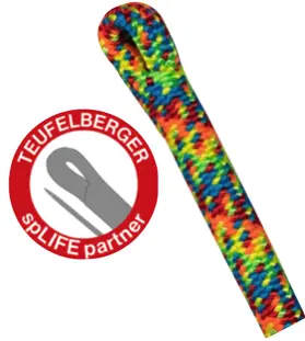 Teufelberger Charityline 11.8 Mm Climbing Rope With Eye Splice And Slife Certification 1
