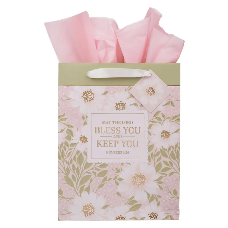 'The Lord Bless You And Keep You' Portrait Gift Bag With Matching Tag 1