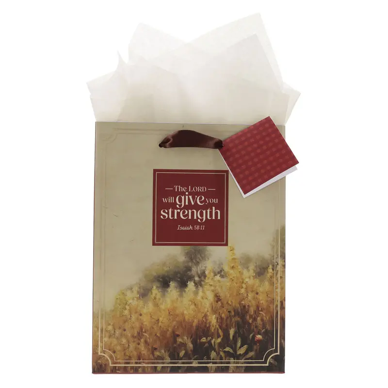 'The Lord Will Give You Strength' Medium-Sized Gift Bag With Complimentary Tag 1