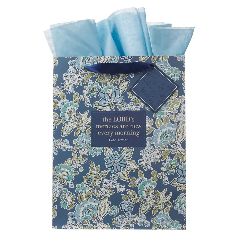 'The Lord’S Mercies Are New Every Morning' Gift Bag – Portrait Style With Tag 1
