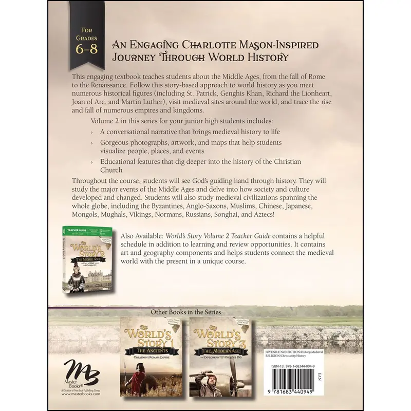 The World’S Story, Volume 2: The Middle Ages — From Rome’S Fall To The Renaissance (Student Edition, Paperback) 2