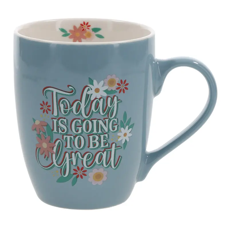 'Today Is Going To Be Great' Inspirational Ceramic Mug 1