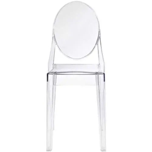 Transparent Acrylic Stackable Dining Chair For Indoor And Outdoor Spaces 1