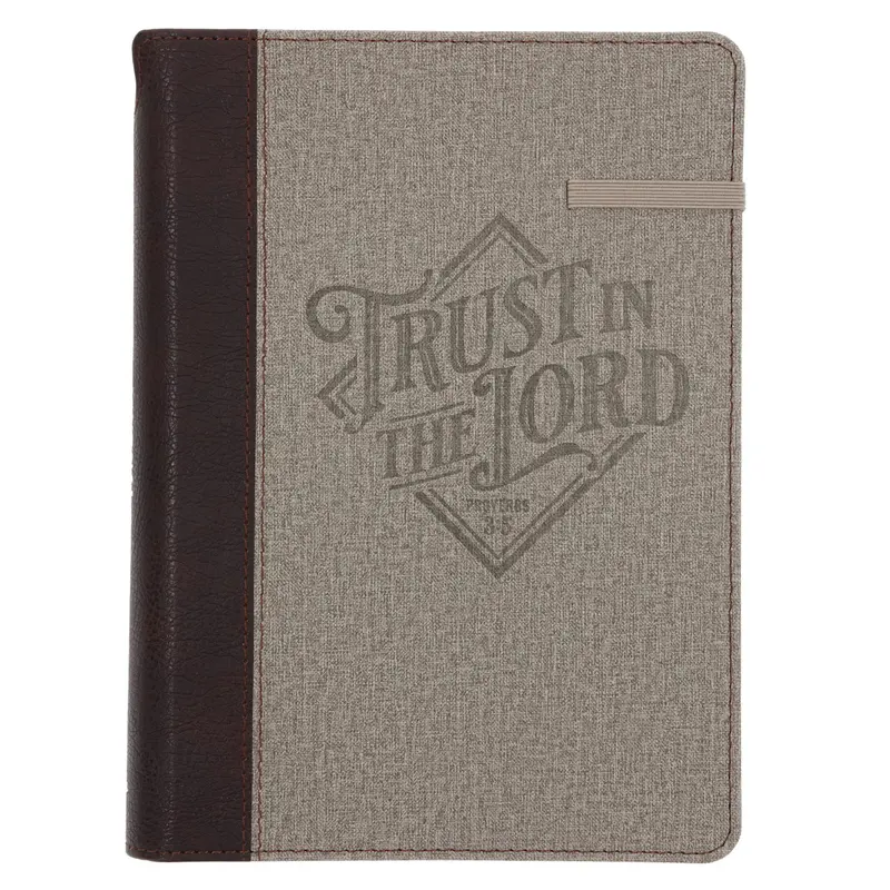 Trust In The Lord Faux Leather Journal – Includes Pen Loop And Secure Elastic Closure 1