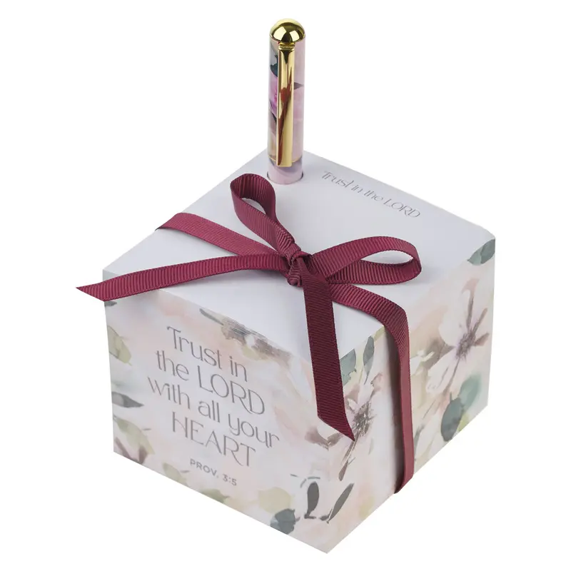 'Trust In The Lord' Memo Notepad Set With Matching Pen 1