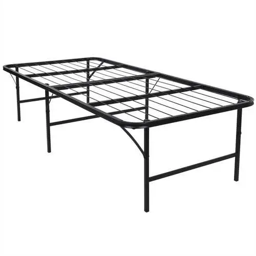 Twin Xl 17-Inch Metal Platform Bed With Integrated Under-Bed Storage 1