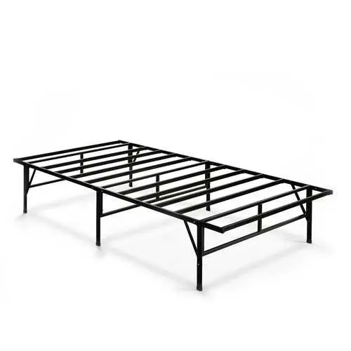 Twin Xl Low-Profile Platform Bed Frame – Heavy-Duty Black Metal Construction 1