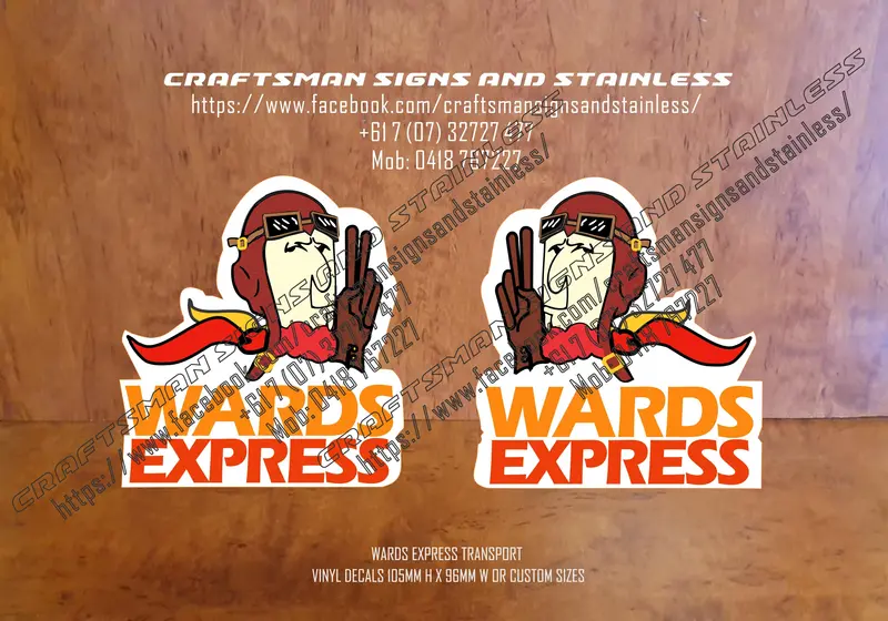 Wards Express Vehicle Decals – High-Durability Branding Vinyl Graphics 1