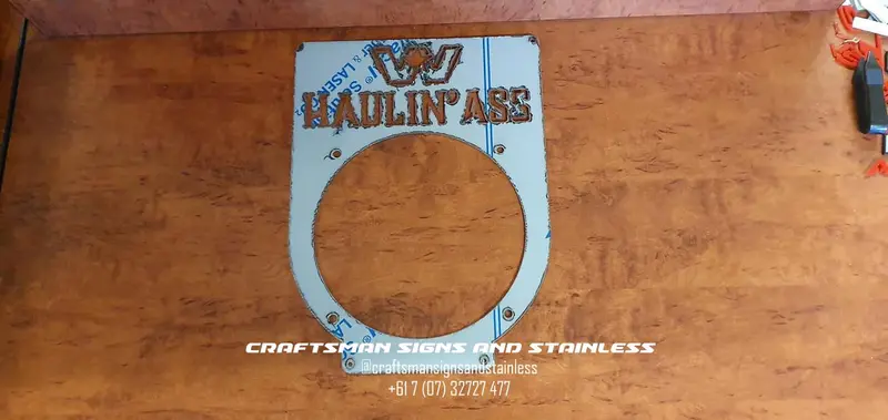 Western Star 'Haulin’ Ass' Stainless Steel Shift Surround 1