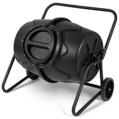 Wheeled Outdoor Compost Tumbler – 50-Gallon Rotating Bin For Backyard Use 1