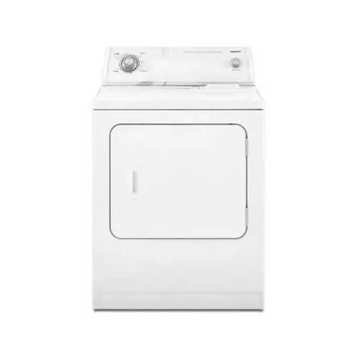 White 6.5 Cu. Ft. Large-Capacity Electric Dryer 1