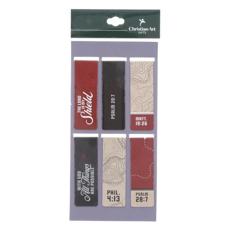 'With God All Things Are Possible' Six-Piece Magnetic Bookmark Collection 2
