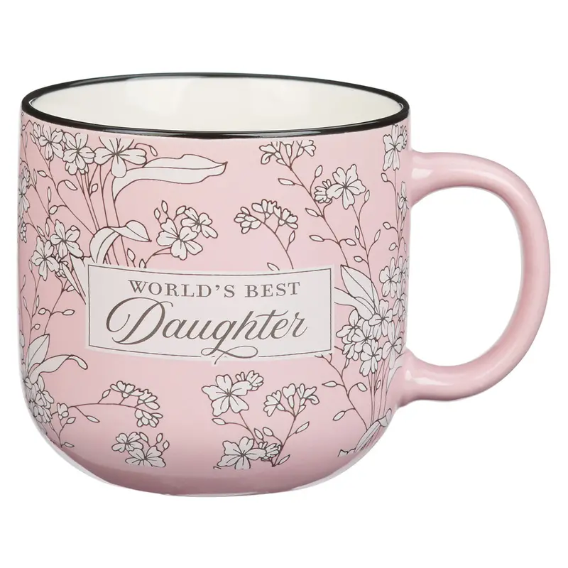 'World'S Best Daughter' Rose Gold Ceramic Mug 1