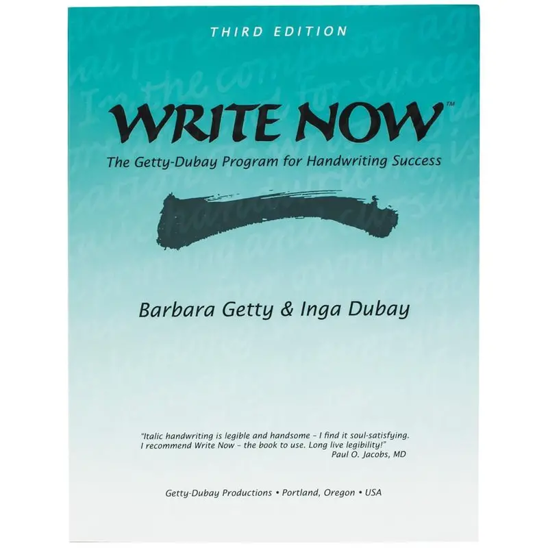 Write Now: A Getty-Dubay Italic Handwriting Program 1