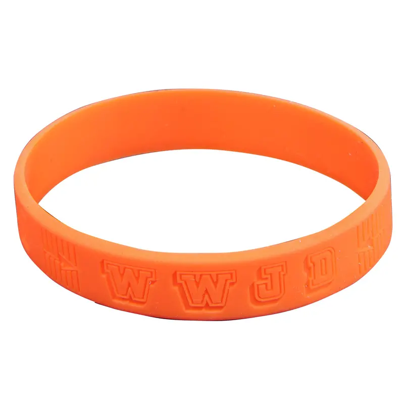 Wwjd Orange Silicone Bracelets For Motivational Gifting 1