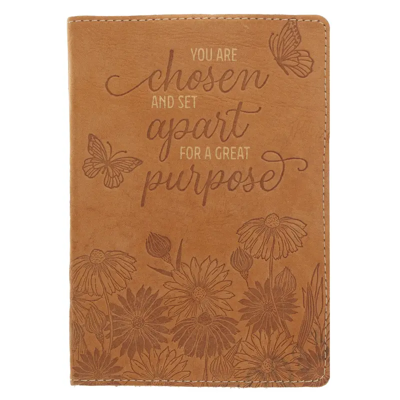 You Are Chosen And Set Apart: Purpose-Driven Compact Genuine Leather Journal 1