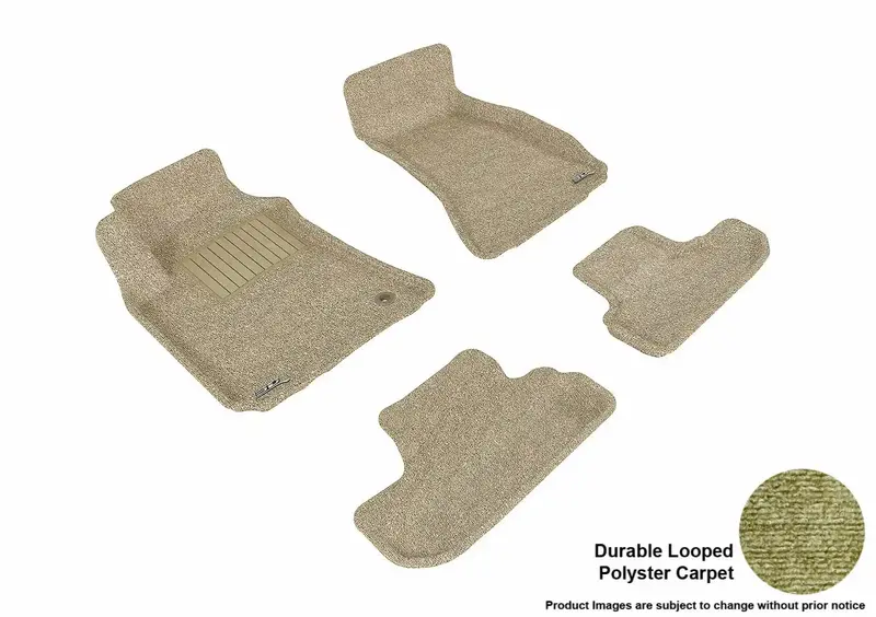 3D Maxpider Classic Tan Floor Mat Set – 4-Piece All-Weather Interior Protection 1