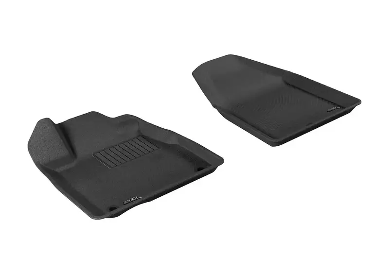 3D Maxpider Kagu L1Ac00011509 All-Weather Floor Mat Set – Black, 2-Piece Front Coverage 1