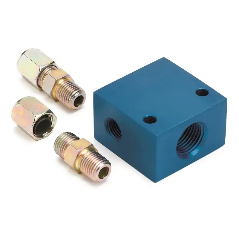 Autometer 2286 Transmission Line Adapter Fitting – 3/8" Od Tubing To 1/2" Nptf Port 1