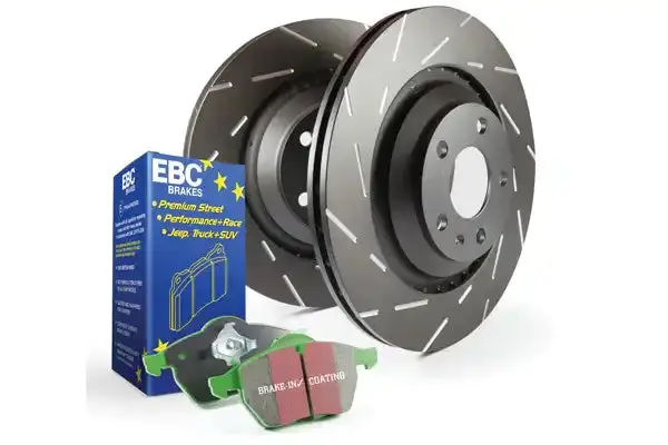 Ebc S2Kr1370 Slotted Brake Rotors – Precision-Cut Narrow Slots For Quiet Operation 1
