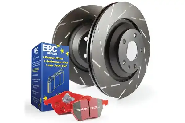 Ebc S4Kr1264 Slotted Brake Rotors – Precision-Cut Narrow Slots To Minimize Wind Noise 1