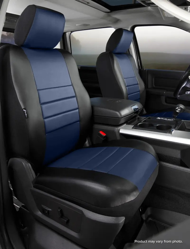 Fia Sl60 Series Leatherlite Seat Covers – Blue Custom Fit For Front Seats 1