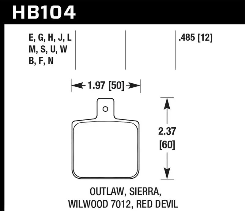 Hawk Dtc-70 Street/Track Brake Pads – Hb104U.485 Compound For High-Temp Stability 1