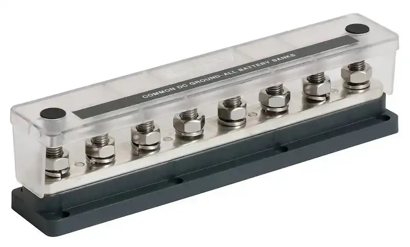 Heavy-Duty 8-Post Busbar Rated For 650 Amps – Industrial-Grade Power Distribution 1