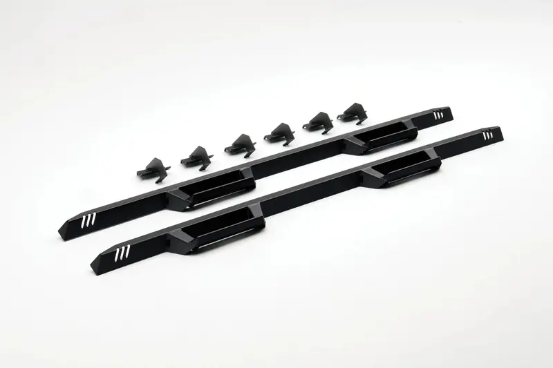 N-Fab Exc07Qc-Tx Black Extended-Cab Side Steps For Chevrolet Silverado & Gmc Sierra 1