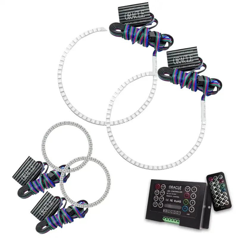 Oracle Lighting 2379-333 Colorshift Halo Ring Kit – 2.0 Generation Rgbw Led Accent Lighting 1