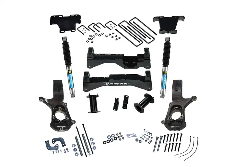 Superlift K894B 8-Inch Lift Kit – For 2007–2016 Chevrolet Silverado & Gmc Sierra 1500 2Wd, Includes Cast Steel Control Arms & Bilstein Rear Shocks 1