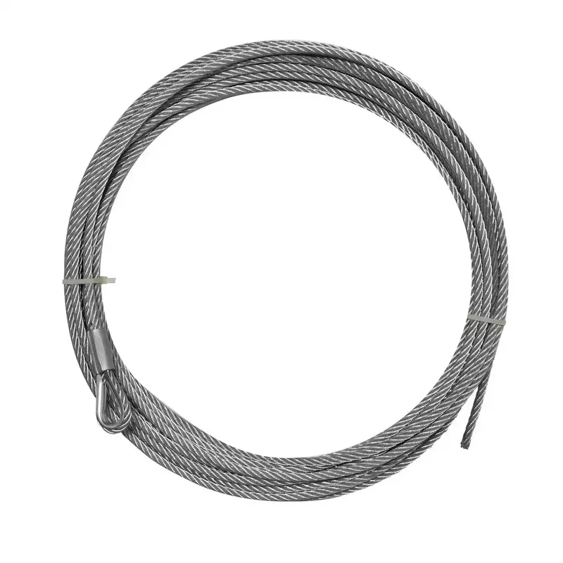 Superwinch 89-24640 Winch Cable – 3/16" Galvanized Steel Rope With Hook And Thimble 1